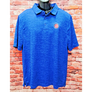 Chicago Cubs Polo Shirt Men's Large Blue Genuine Merchandise MLB Baseball Sports